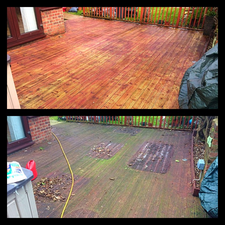 before and after wooden floor cleaning